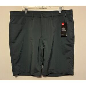 Under Armour Golf Shorts Men's 42 Gray Stretch Performance Loose Fit Heat Gear